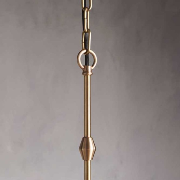 Arhaus Polished Oxidized Antique Brass Pendant Lighting Hardware and Chain - Picture 2 of 10